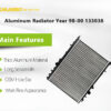 4 high performance radiator for car