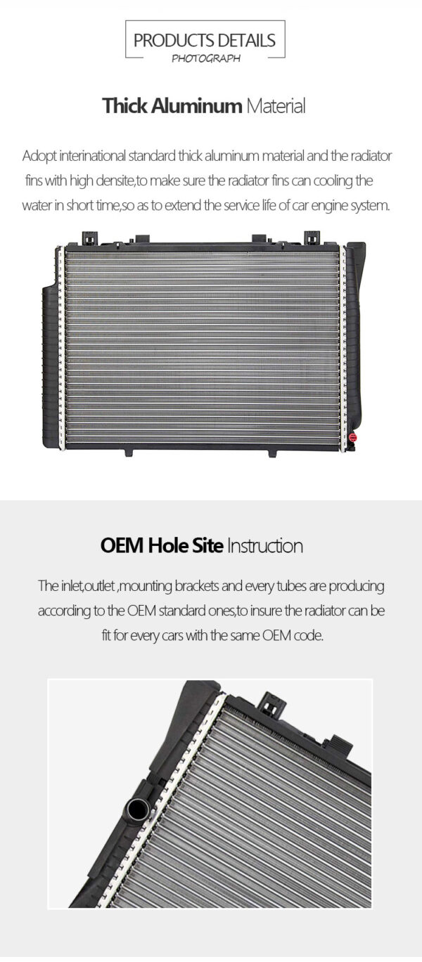 auto radiator for BENZ 1405002103