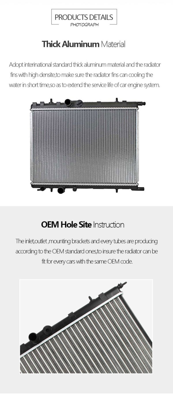 4 high performance radiator for car